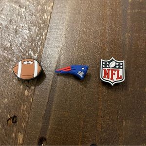 3‎ Piece New England Patriots Crocs Charms Set - Buy 3 of More Get 50% OFF